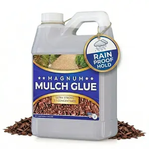 Magnum Mulch Glue (1 Gallon) - DIY Mulch Glue for Landscaping and Pea Gravel Stabilizer, Dust Control for Gravel Roads, -Dry, ,  Landscape Mulch and Rock Glue by