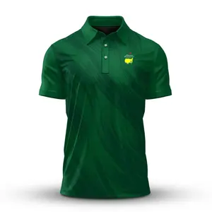 Masters Style Green Painting 2026 Golf Polo Shirt Artistic Abstract Golf Aesthetic Casual Outfit Tee
