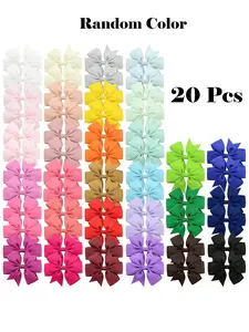 20pcs-Randomly-Assorted-Macaron-Color-Hair-Clips-Elegant Pastel Bow-Including-Butterfly-shaped-Clips-Party-Hairpins-Side-Clips-Etc-Hair Pin Set Barrettes