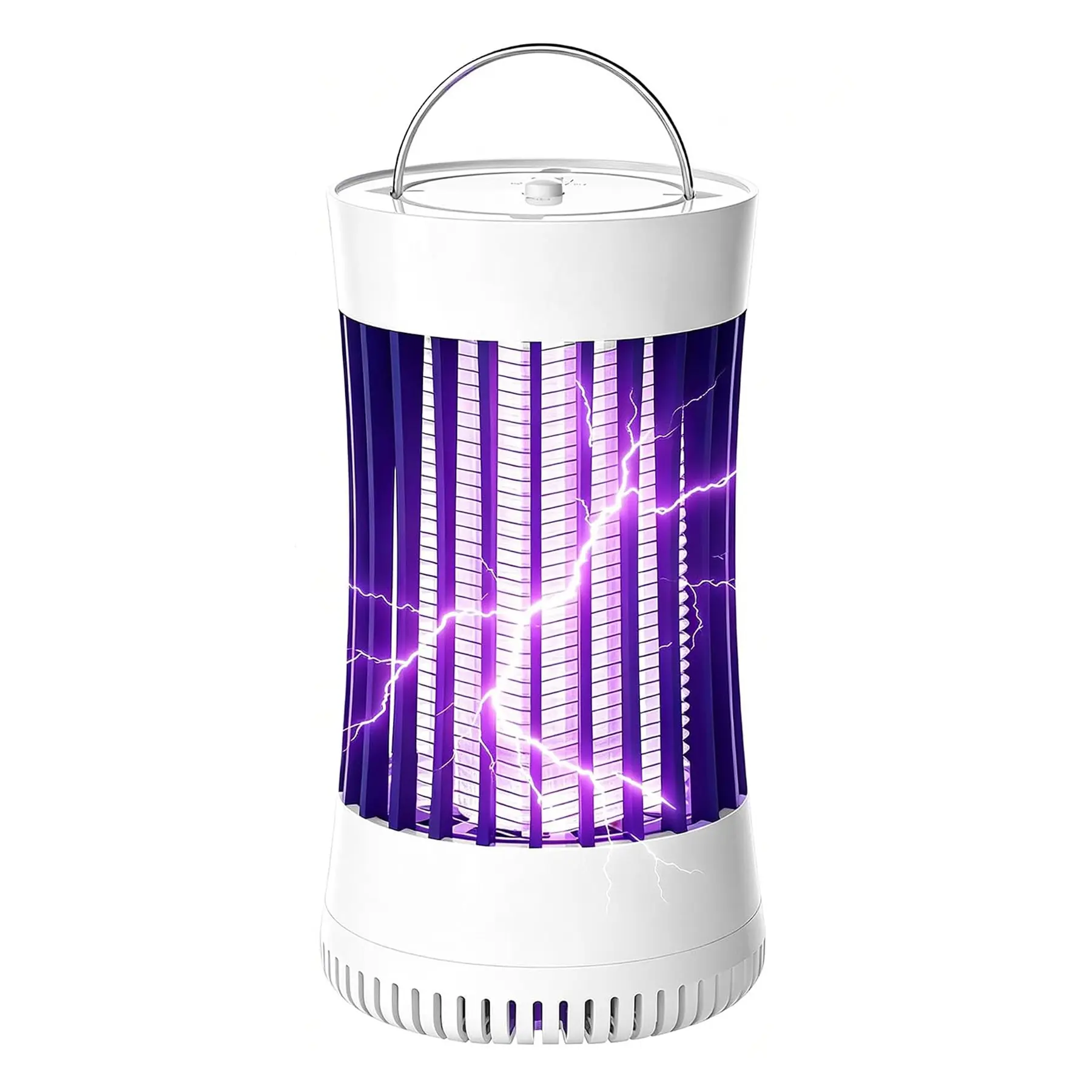 Mosquito Killer with Fan, 1500V Electric Fly Trap, USB Plug-in & Rechargeable Insect Catcher, For Home, Kitchen, Bedroom