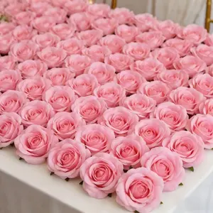 50pcs Artificial Rose Heads, DIY Crafts, Wedding Decor, Birthday Gifts, Seasonal Decoration, Realistic Petals, Valentine's Day Gift