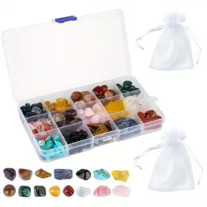 15-Grid Irregular crushed stone natural stone, Decorative gravel set