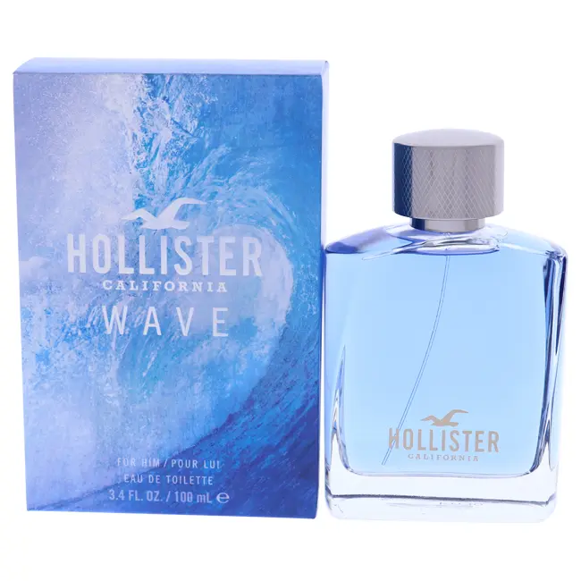 Wave by Hollister for Men - 3.4 oz EDT Spray, Unisex Cologne, Summer Spring Fragrance