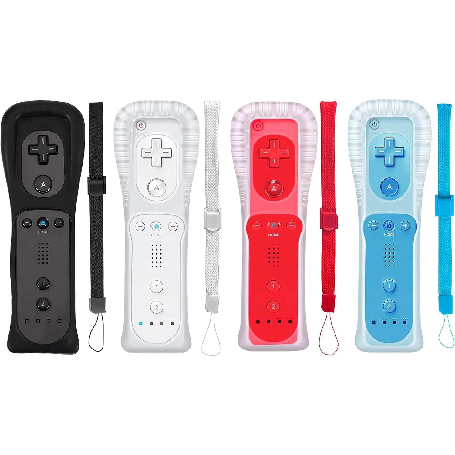 Classic Remote Controller Compatible for Wii Wii U Console, Gamepad with Soft Sleeve and Wrist Strap