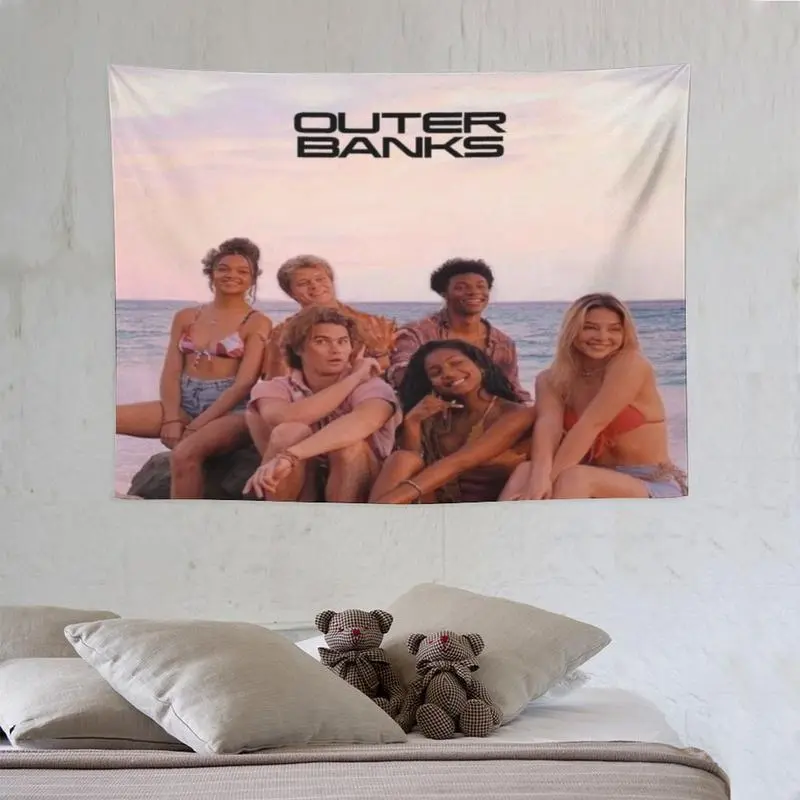 Tapestry JJ Maybank tapestry Outer Banks main picture Flag Wall Art Hanging,For Decorate Clubs Concerts Bars University Dormitories Living Rooms Bedrooms Decor Tapestry