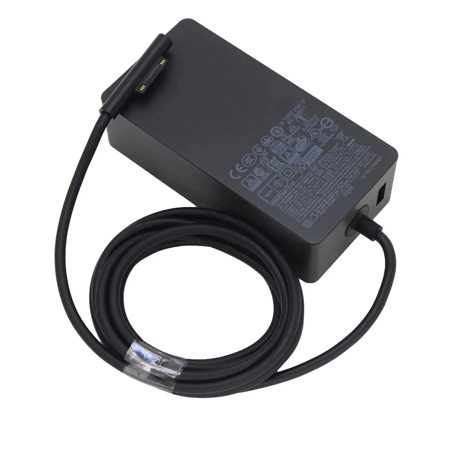 15V 6.33A 102W Fast Charger with Dual Output, Over-Heat & Shortcircuit Protection, Universal Multi-Device Compatible Laptop Charger & Adapter for Microsoft Surface Laptop, Surface Book 2, Go, Pro 6/7/4/3 (5V 1.5A)