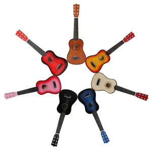 21 Inch Ukulele, 1 Count Colorful Guitar, Musical Instrument for Beginners, Stringed Instrument for Teenager, Gift for Friends, Travel Guitar