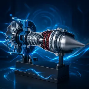 ENGINEKITOR Working Turbofan Engine Model Kit – All Metal DIY Visible Jet Engine for STEM Education & Adult Collectors