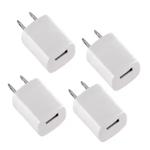 4Pack Wall Charger Cube,1A/5V 4Pack Port USB Wall Plug Travel White Charging Block Box Adapter Compatible iPhone,Samsung Galaxy A21 A51 A71 S20 S10 S9 S8,A10e,A90,Note20/10,Moto G7 G6,LG Stylo 6/5/4