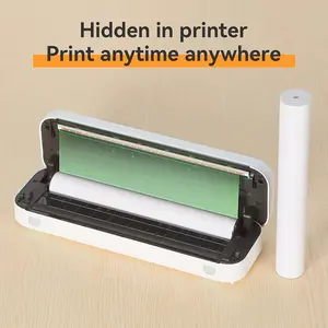 A4 Thermal Paper 3 Rolls, About 100 Sheets per Roll, Inkless Thermal Printer Paper for Office, School & Business Use