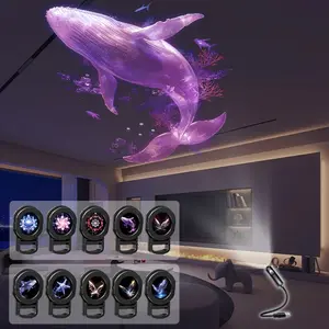 Dreamy Pattern Decorative Projection Lights, USB Powered LED Lights, Portable Multiple Patterns, Ideal Holiday Gift, Ground Wall Ceiling Use, Starry Sky Projector, Aurora Projector Lamp