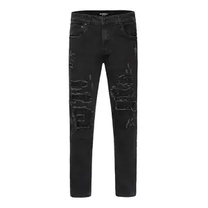 Men's Faded Ripped Repair Denim Jeans (New Colorway)