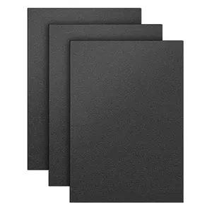 3 Pack Black ABS Plastic Sheet 12" x 16" 1/8" Thick (3mm), High Tensile and Impact Strength Moldable Plexiglass Sheet, DIY Material for Home Decor Handicrafts