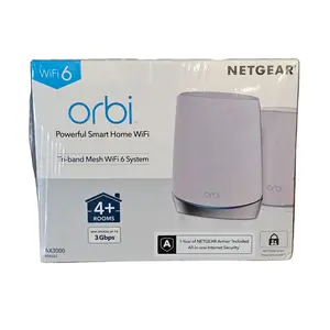 NETGEAR Orbi AX3000 Mesh WiFi 6 System RBK652 (2 Pack) – Whole Home Router + Satellite Coverage