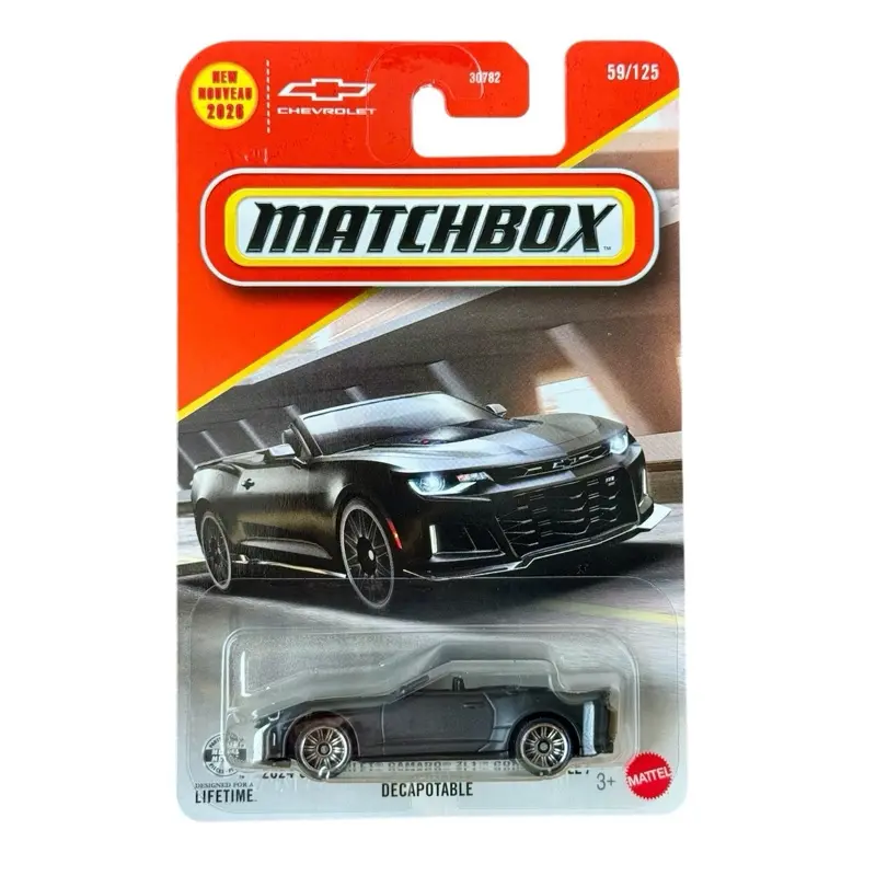 Matchbox 2024 Chevrolet Camaro ZL1 Convertible Black 1:64 Diecast Car