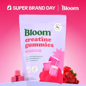 Bloom Nutrition Creatine Gummies -  Energy, Cognitive Health & Post-Workout Muscle Recovery Promotes & Muscle Improves - Creatine for Women
