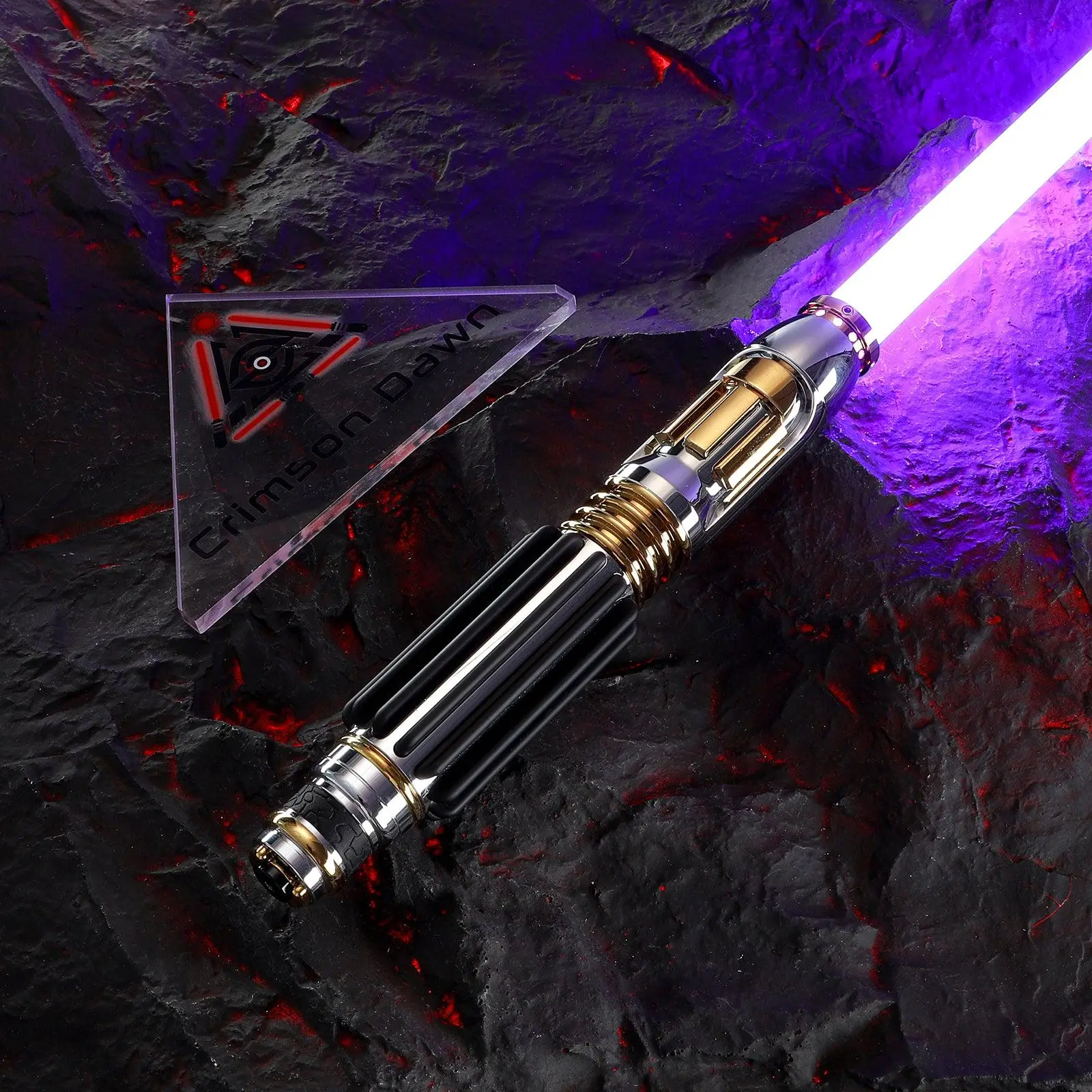 Crimson Dawn BMF Lightsaber - Custom Aluminum Hilt Dueling Saber with Polycarbonate Blade, Screen Look Design (Toys & Hobbies, Electric Toy Accessories), 15+ Years