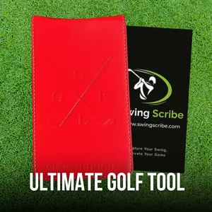 Golf Practice Journal | Swing Notes, Yardage Tracker & Game Improvement Tool- RED