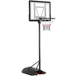 Adjustable Height Metal Frame Basketball Hoop System, 7.2-9.2FT, for Home Gym, Outdoor Use, Outdoor Play