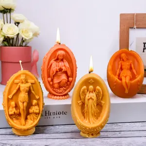 Easter Scented Candle Mold Easter Egg Diffuser Stone Ornament Grinding Tool Creative DIY