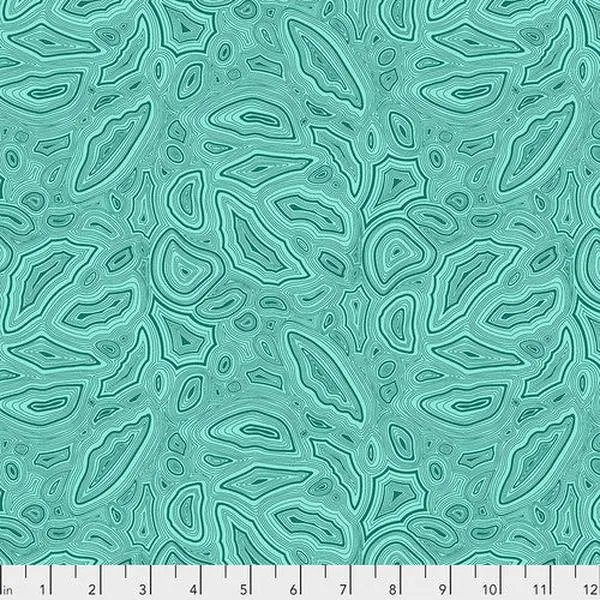 Fabric FreeSpirit Tula Pink Aquamarine Mineral by the Quarter Yard PWTP148.AQUAMARINE