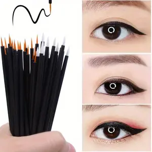 50Pcs Disposable Eyeliner Make Up Brush Eye Shadow Eyeliner Wand Cosmetic Brush Eyelash Extension Women Beauty Makeup Tool