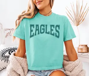 Custom Your Team Comfort Colors Cropped Boxy Tee - Personalized Crop Top Tshirt for Baseball Moms and Wags on Game Day
