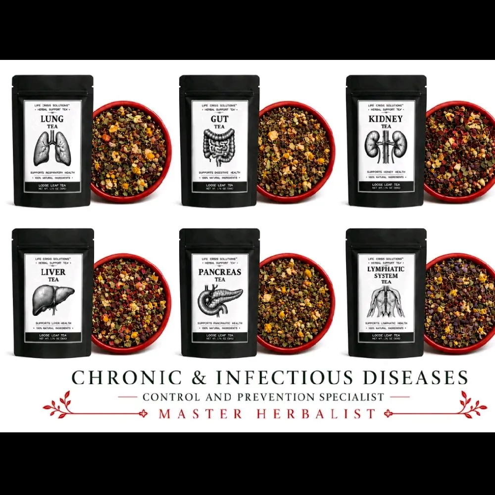 100 % NATURAL ORGANIC HERBAL 6 PIECE LUNGS,KIDNEYS, GUT,LIVER,PANCREAS,LYMPHATIC SYSTEM KIT TEA