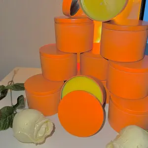 Pure Orange Candle - Decorative Candles for Home and Offices - Ideal for Home and Office Decor - Ornaments