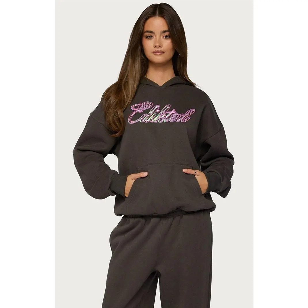 Edikted Women's Always Sequin Hoodie