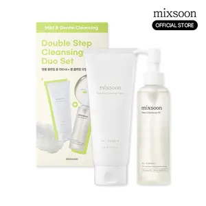 [mixsoon] Deep Pore Cleansing Duo | Double Cleanse for Blackheads & Sebum ControlㅣBean Cleansing Oil 6.59 fl.oz / 195ml + Centella Cleansing Foam 5.07 fl.oz / 150ml