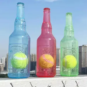Portable Pet Crunchy Bottle Toy with Ball – Stress Relief for Dogs & Cats