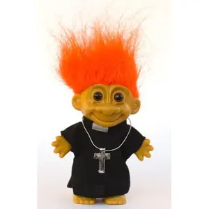 My Lucky Troll PRIEST Troll Doll (Orange Hair)
