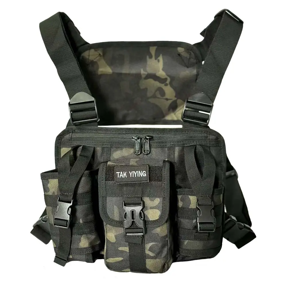 New Running Vest Bag, Multi-Functional Shoulder Backpack, Photography Gear Storage Chest Pack, Sporty Nylon Material, Universal Sports Type, Multifunctional Sports Bag
