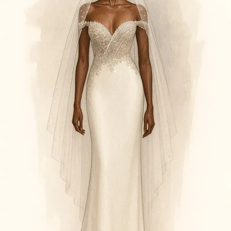 lara dawson beaded wedding dress Martin Thornburg "Blanca" Bridal Dress MT5105