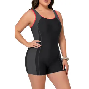 Daci Plus Size One Piece Swimsuit Women Athletic Boyleg Bathing Suit Full Coverage Swimwear  SwimWeek  summervibes