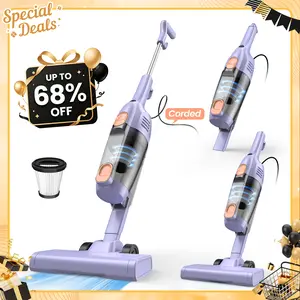 INSE R6X Corded Stick Vacuum, 15KPa Suction with 600W Motor, Ultra-Lightweight Bagless Upright Vacuum with Handheld for Home Hard Floor Hardwood Floor Pet Hair Car Cleaning home cleaning tools home appliances Purple pet lovers DealsForYouDays