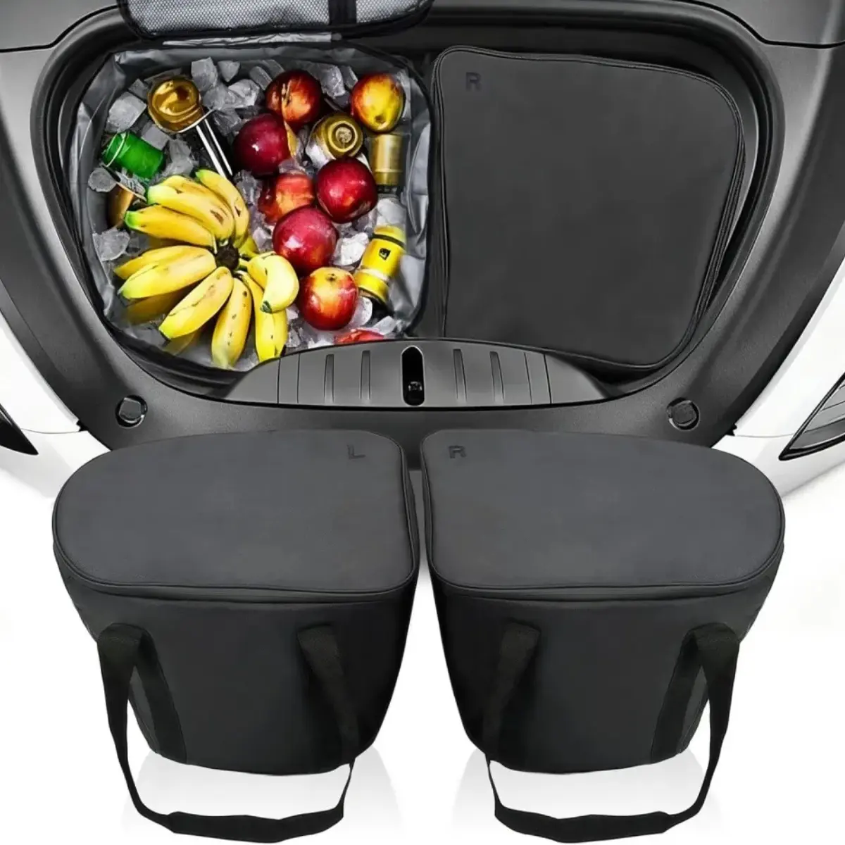 2Pcs Model Y Frunk Cooler Organizer Premium Collection for Model Y Juniper 2026-2025 - Advanced Multi-Layer Thermal Insulation Technology with Revolutionary Customizable Compartment System