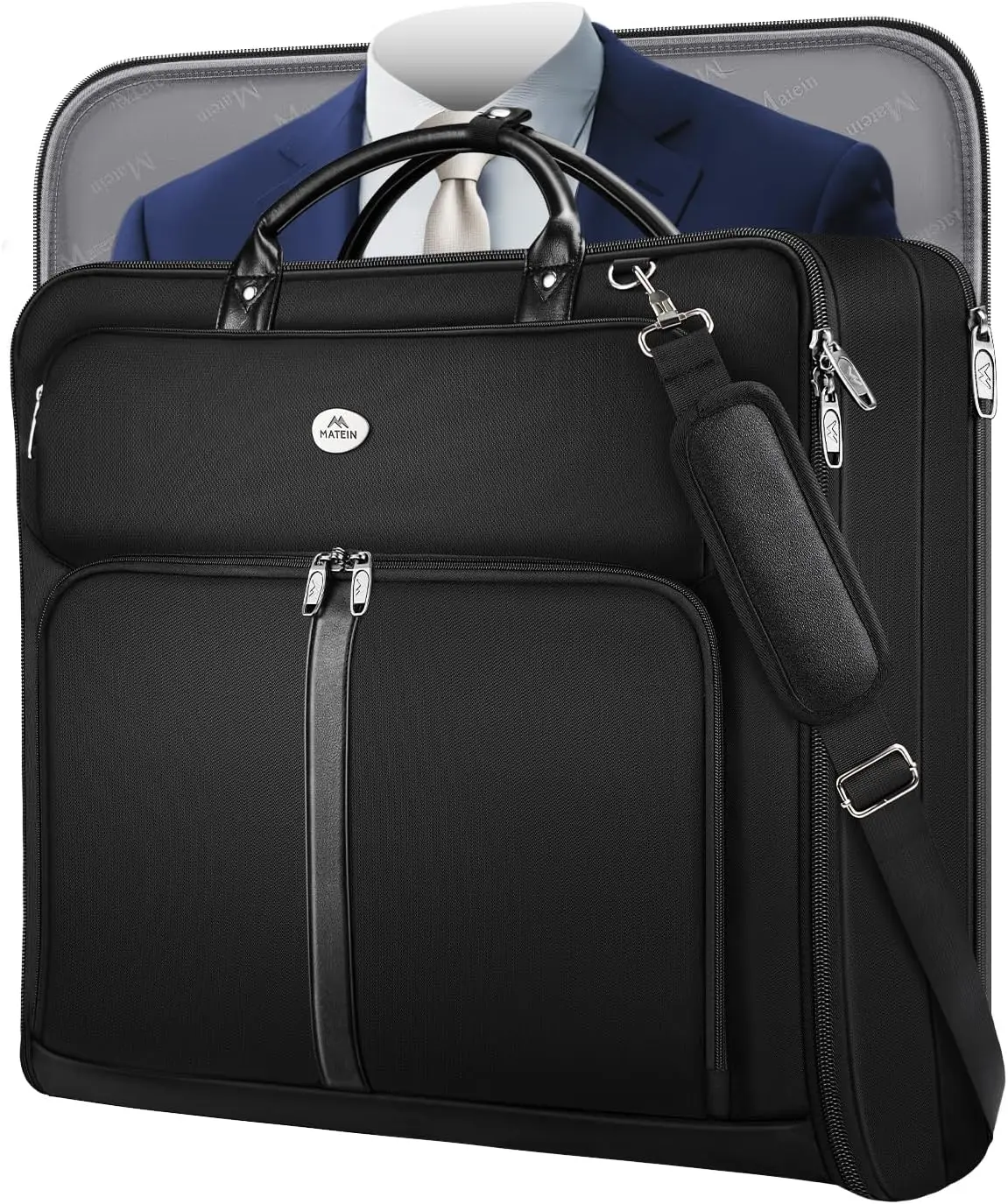 Large Garment Bag for Travel, Wrinkle-Free Carry-On Suit Bag Holds Up to 7 Suits, Hanging Travel Luggage with Laptop Compartment for Business Trips