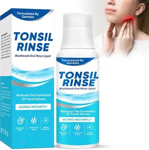 Tonsil Stone Remover, Natural Ingredients Mouthwash or Oral Rinse Liquid to Help Soothe Tonsils, Effectively Soothe Dry Mouth & Freshens Breath Tonsil Stone Mouthwash-Mint
