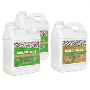FUNEPOXY Waterproof Mulch Glue for Landscaping - Fast-Drying, Non-Toxic Rock Glue Binder for Garden, Stone & Mulch Compatible, Liquid Adhesive for Outdoor Use