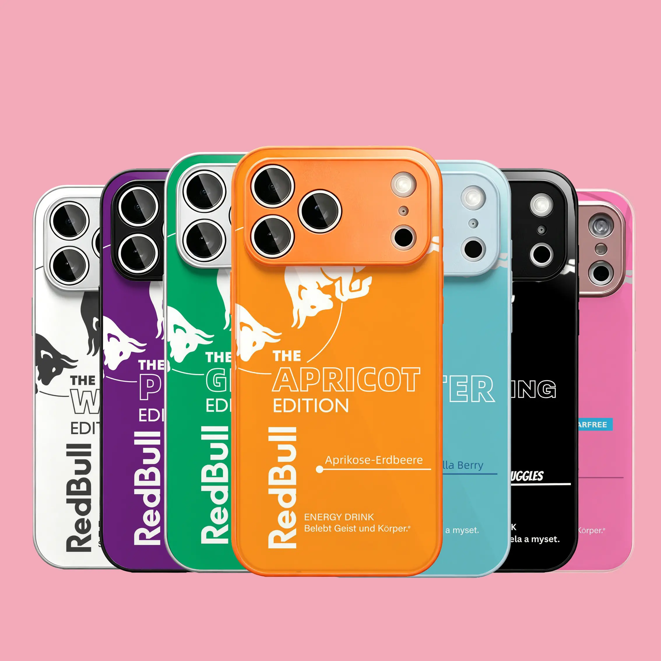 Red Bull Winter Edition Phone Cover, Durable Cellphone Shell, Lightweight Polycarbonate Protective Case, Multi-Fit Versatile Accessory for iPhone 11-17 Pro Max/Plus, Stylish Cellphone Accessory