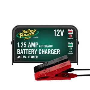 Battery Tender Plus 12V 1.25 AMP Automatic Battery Charger & Maintainer with LED Indicator and 10-Year Warranty for AGM Gel Cell Batteries