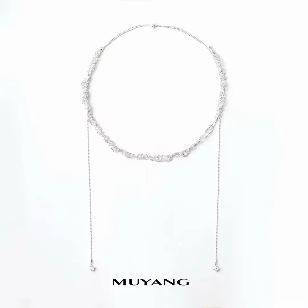 MUYANG women's necklace  premium exclusive quality design halter long chain summer trendy accessory perfect gift for girls ladies