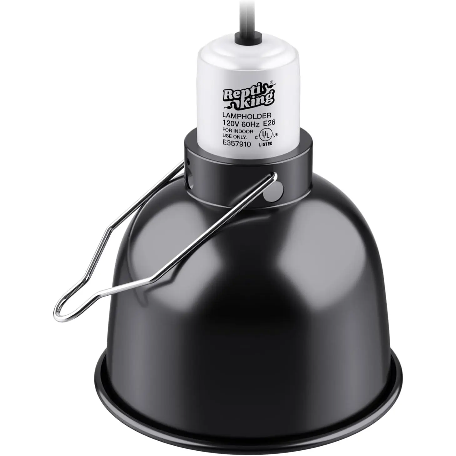5.5'' Standard Reptile Light Dome Fixture for Basking Bulb, Heat Lamp and Ceramic Heat Emitter