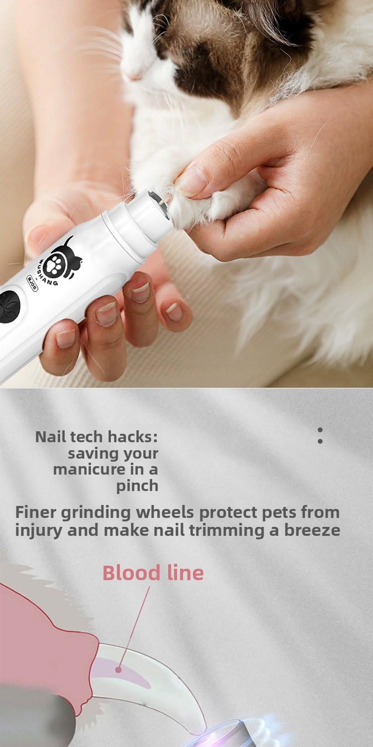 High Efficiency Low Noise Pet Nail file- Electric Pet Armor Grinder- Fully Automatic Portable Rechargeable Pet Nail Scissors Armor Grinding Artifact