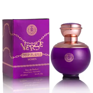NOVOGLOW Verse Deep Purple Women's Eau De Parfum, 3.4 oz (100ml) Floral Fruity Scent with Pear, Bergamot, Freesia, Pomarose, Vegan, Cruelty-Free