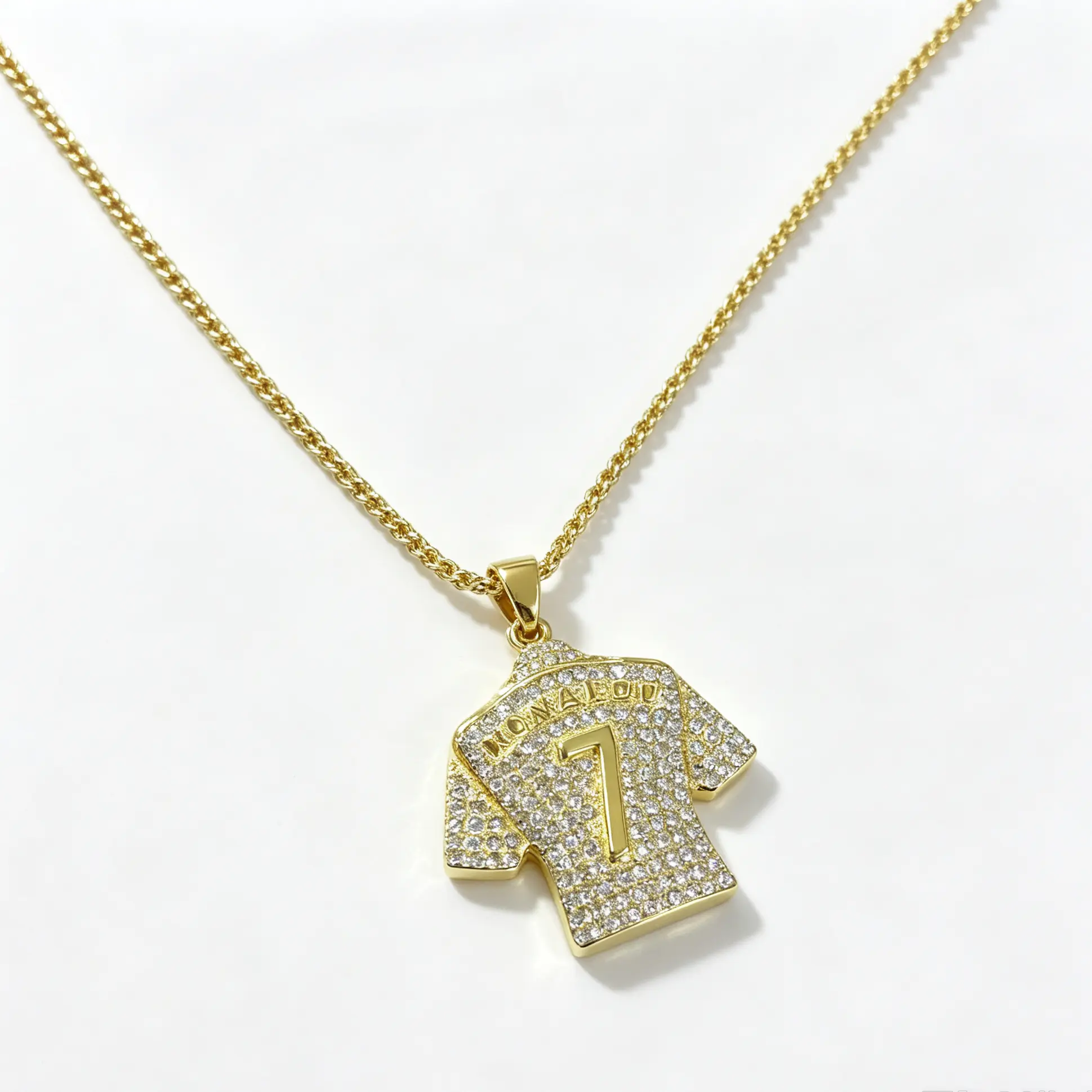 GOAT 7 Football Jersey Pendant, Fashion Costume Jewelry Charm Accessory