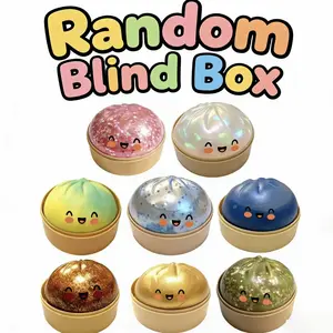 Glitter Dumpling Squishy - Random Glitter Dumpling Box, Dumplings Squishy Toy, More Surprises (Random)