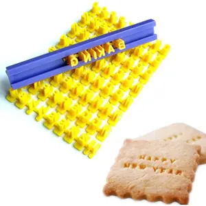 72pcs Numbers Alphabet Cookie Stamps, 100% BPA Free for Cookie Chocolate Baking